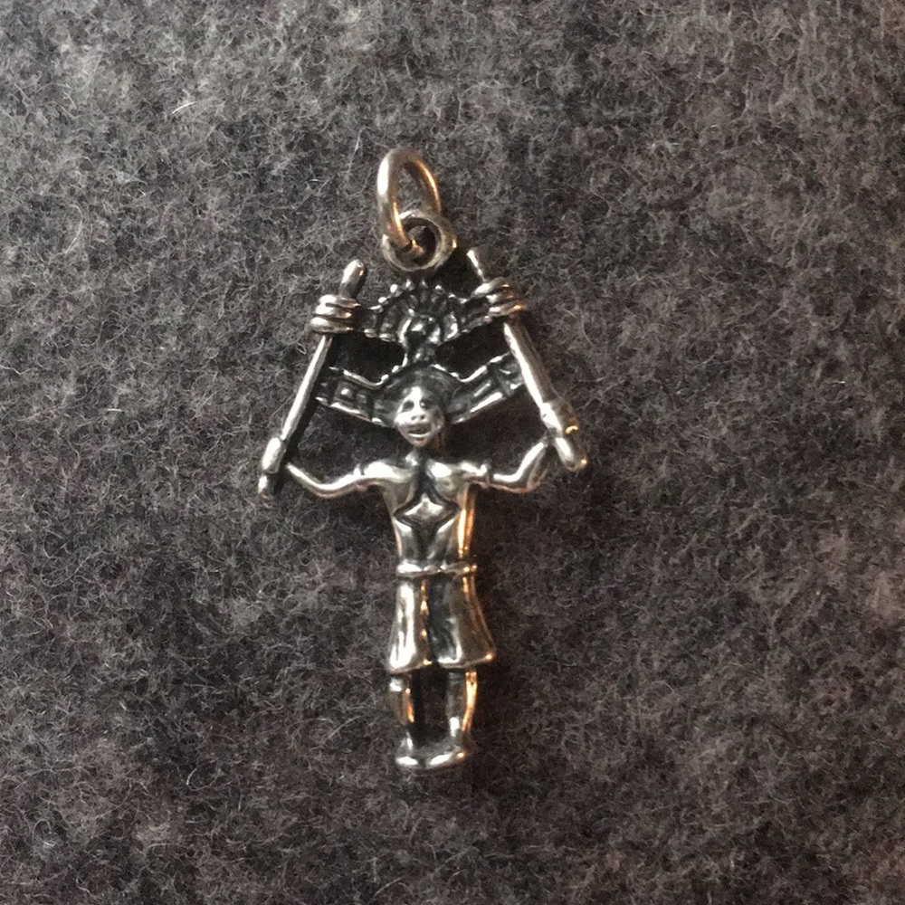 Sterling silver Indian Southwest pendant charm